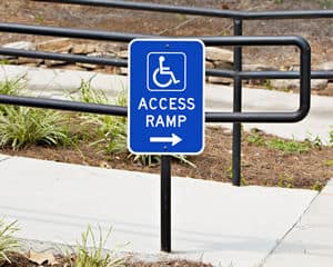 access-ramp-directional-sign