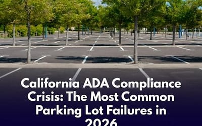 California ADA Compliance Crisis: The Most Common Parking Lot Failures in 2026