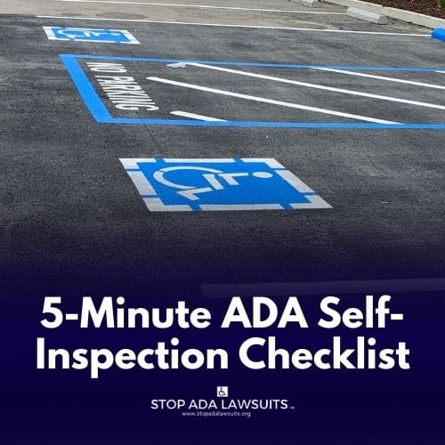 5-Minute ADA Self-Inspection Checklist